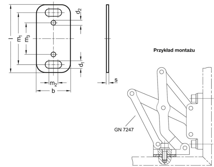 Rysunek wymiarowy GN 7247.2