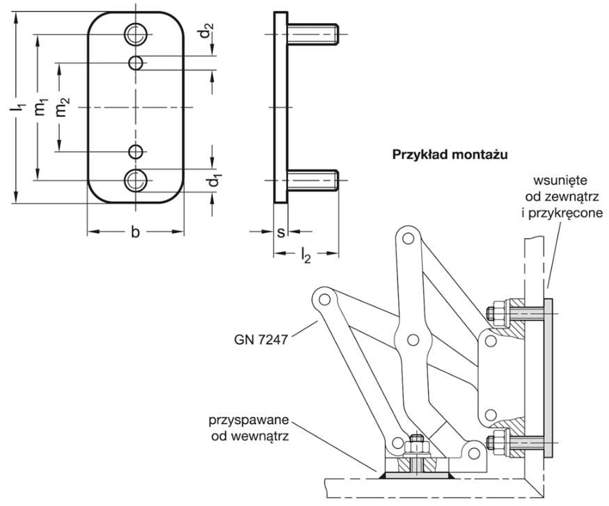 Rysunek wymiarowy GN 7247.6
