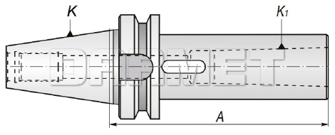 Tuleja redukcyjna BT40-MK2P-120MM z płetwą - APX (1661)