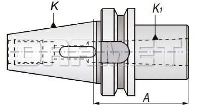 Tuleja redukcyjna BT40-MK4P-95MM z płetwą - APX (1661)