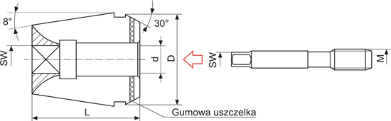 Tulejka zaciskowa ER32-MRF - 12 mm