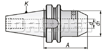 Oprawka zaciskowa BT50-WE08-63MM - APX (7624)