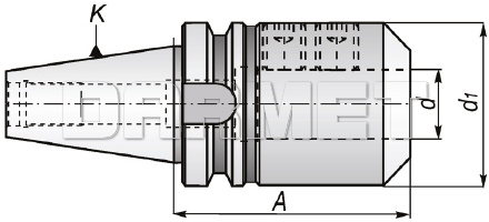 Oprawka zaciskowa BT50-WE40-120MM - APX (7624)