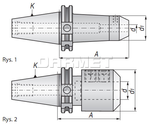 Oprawka zaciskowa DIN69871 - Weldon (APX-7625)