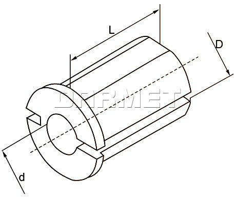 Redukcja typu cylindrycznego - RW.D32.D08K - APX (Typ 1226)
