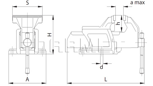 imadło ślusarskie 100 mm BISON BIAL