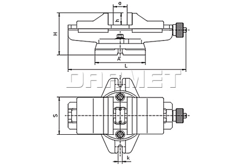 Imadlo 6531- rysunek techniczny.