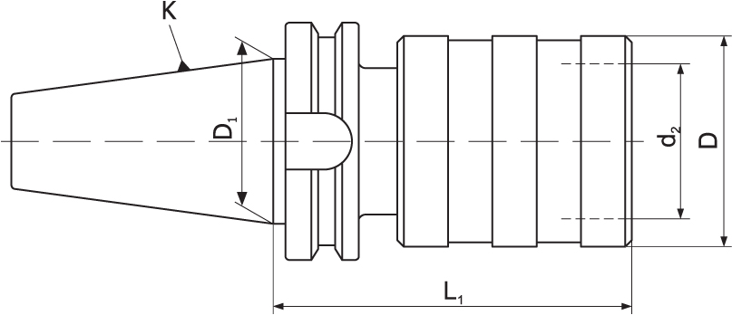 Uchwyt BT40 do gwintowników M3 - M12 mm (DM-112)