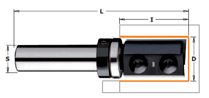 frez 19mm prosty do drewna  - wymiary