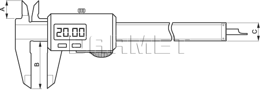 Suwmiarka elektroniczna150MM - 0,01MM (131-0220)