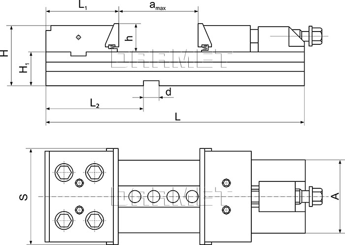 imadło precyzyjne stalowe 100 MM FPZB100