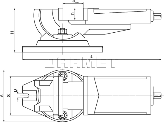 IMADŁO MASZYNOWE POCHYLNE KOŁYSKOWE 125 MM - FQU125/100