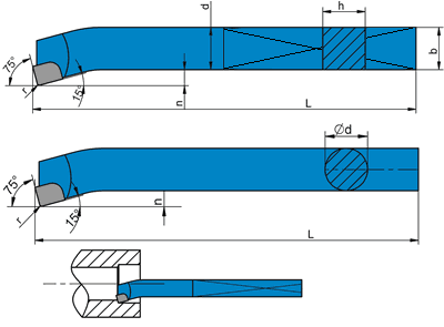 NÓŻ TOKARSKI WYTACZAK PROSTY NNWa ISO8 WIELKOŚĆ 12x12, węglik S20 (P20)
