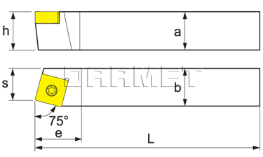 Nóż tokarski składany do toczenia zewnętrznego: SSBCL-1616-H09