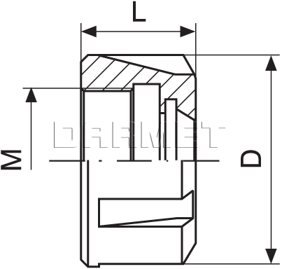 Nakrętka mocująca do tulejek ER32 (DM 072)