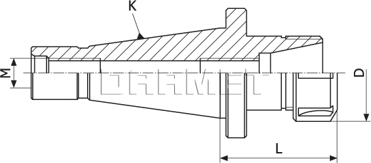 Oprawka zaciskowa do tulejek ER32 - ISO30 (DM-076)