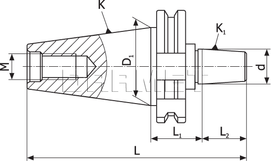 Trzpień wiertarski DIN50 - B18 (DM-382)