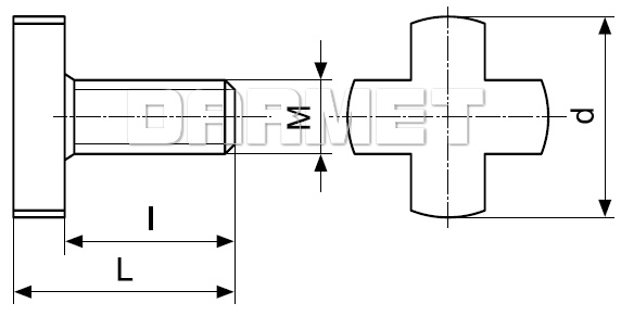 Śruba krzyżowa M10 (DM 238 00210-2)