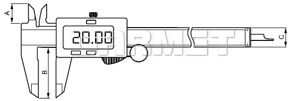 Suwmiarka elektroniczna - 200MM (132-325A)