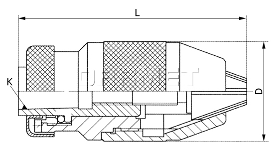 Uchwyt wiertarski samozaciskowy: 0,5 – 8MM - B12, (J0108-P)