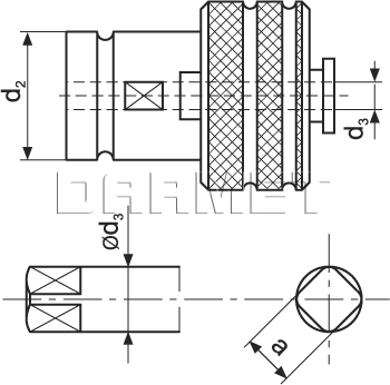 Wkładka szybkowymienna do głowic z chwytem DIN 69871 - GGZD 6,0 x 4,9 - 19MM, gwint M5, M6, M8  (DM-114)