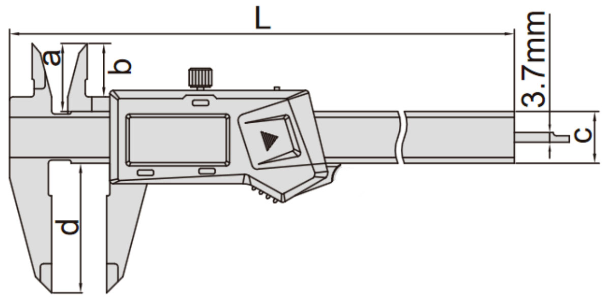 suwmiarka elektroniczna insize 1108 - wymiary