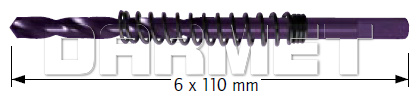 Wiertło prowadzące 6MM x 110MM - KARNASCH (20.1113)