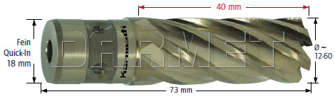 Wiertło koronowe Fein, Gold-Line - długość części roboczej - 40MM - KARNASCH (20.1146U)