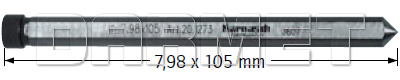 Pilot do wierteł koronowych - 7,98MM x 105MM - KARNASCH (20.1273)
