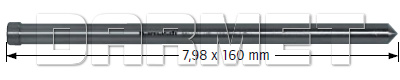 Pilot do wierteł koronowych - 7,98MM x 160MM - KARNASCH (20.1399)