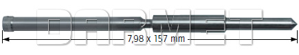 Pilot do wierteł koronowych - 7,98MM x 157MM - KARNASCH (20.1428)