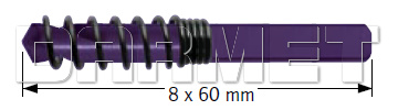 Wiertło prowadzące 8MM x 60MM - KARNASCH (20.1441)