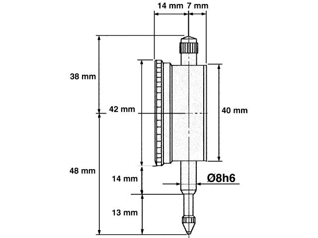 Czujnik zegarowy 5mm - LIMIT 103900106