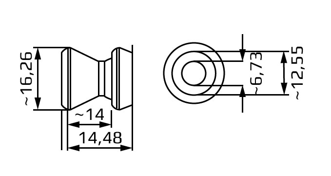 pojedynczy segment systemu 1/4 cala