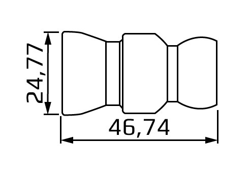 zawór 39851 - wymiary
