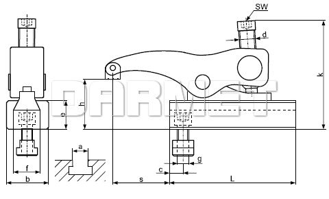 Łapa dociskowa RLSP - METALIMPEX