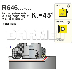 frezowanie 45 stopni głowica PAFANA.