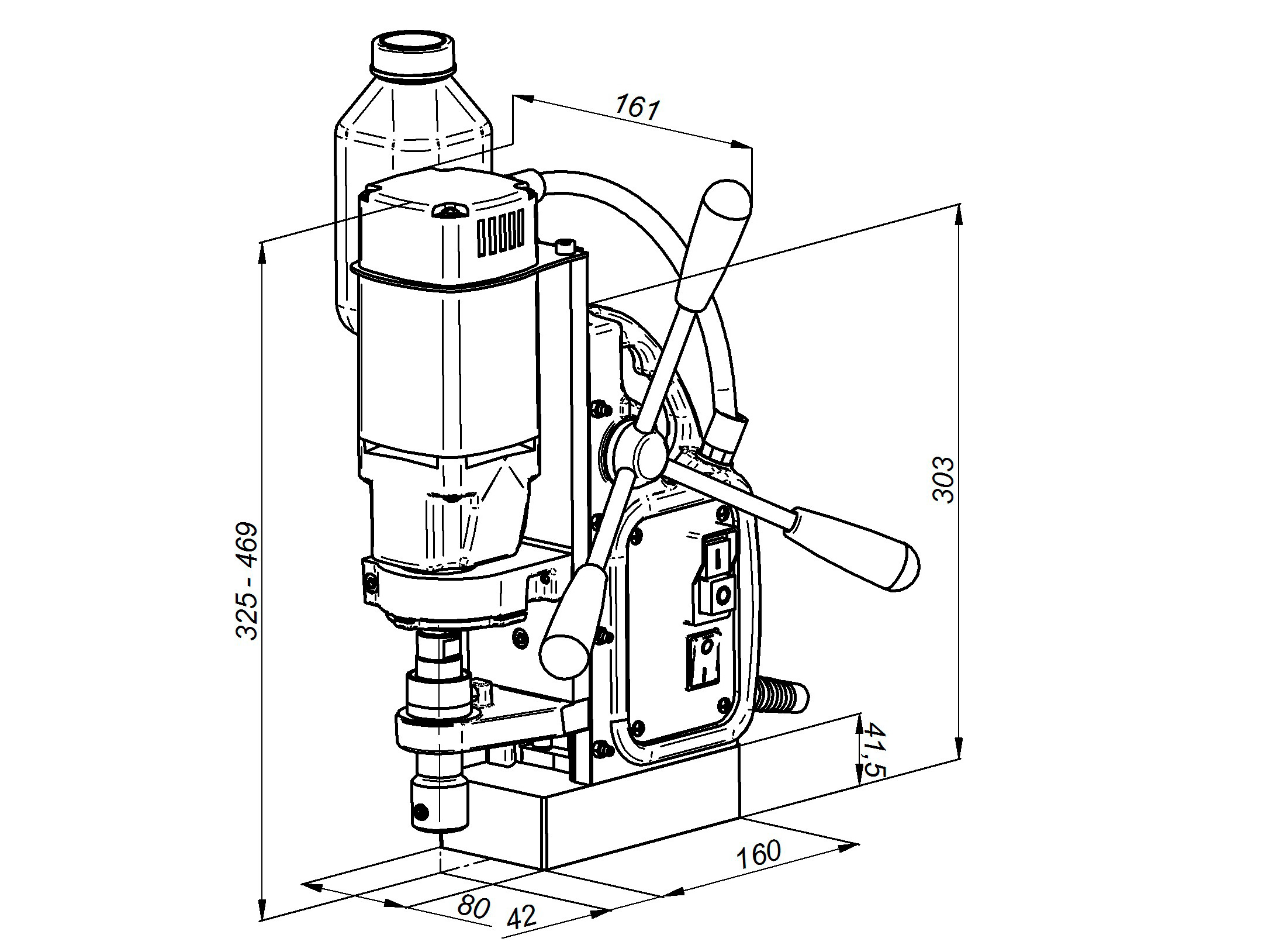 Wiertarka elektromagnetyczna PRO 30/1 - PROMOTECH
