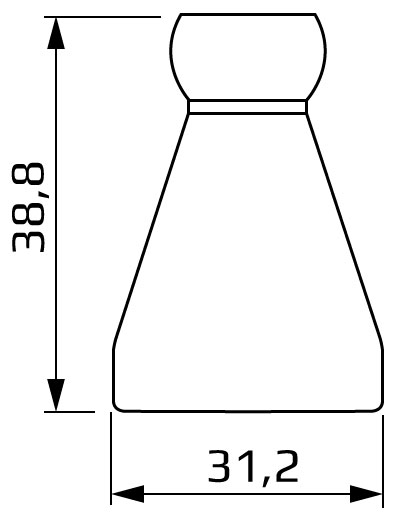 redukcja z 3/4" na 1/2" - wymiary