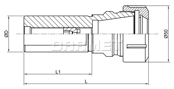 Oprawka zaciskowa do tulejek ER32 - 40MM - 117MM - ZM KOLNO (7815)