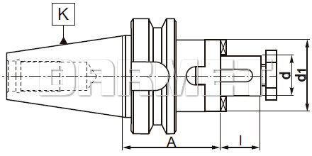 Trzpień frezarski uniwersalny BT40 - 40MM - 60MM - ZM KOLNO (Typ 7361)