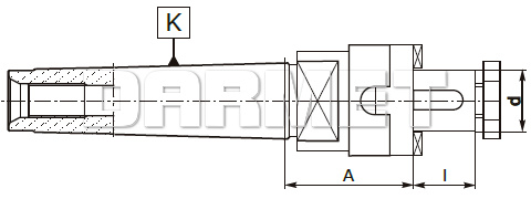 Trzpień frezarski uniwersalny MS MK ZM KOLNO (Typ 7430)