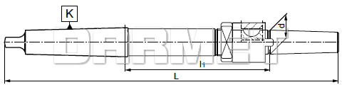 Trzpień zabierakowy do rozwiertaków nasadzanych MS5 - 27MM - ZM KOLNO (Typ 5310)