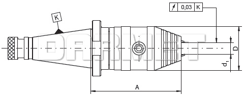Trzpień z uchwytem wiertarskim kluczykowym- ZM KOLNO (Typ 7662)
